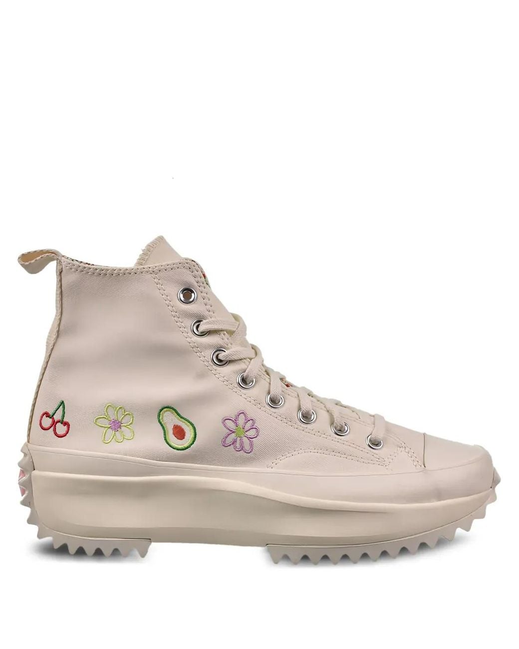 Sneakers Run Star Hike Platform Hi "Embroidered Fruits & Florals di Converse in Natural da Uomo