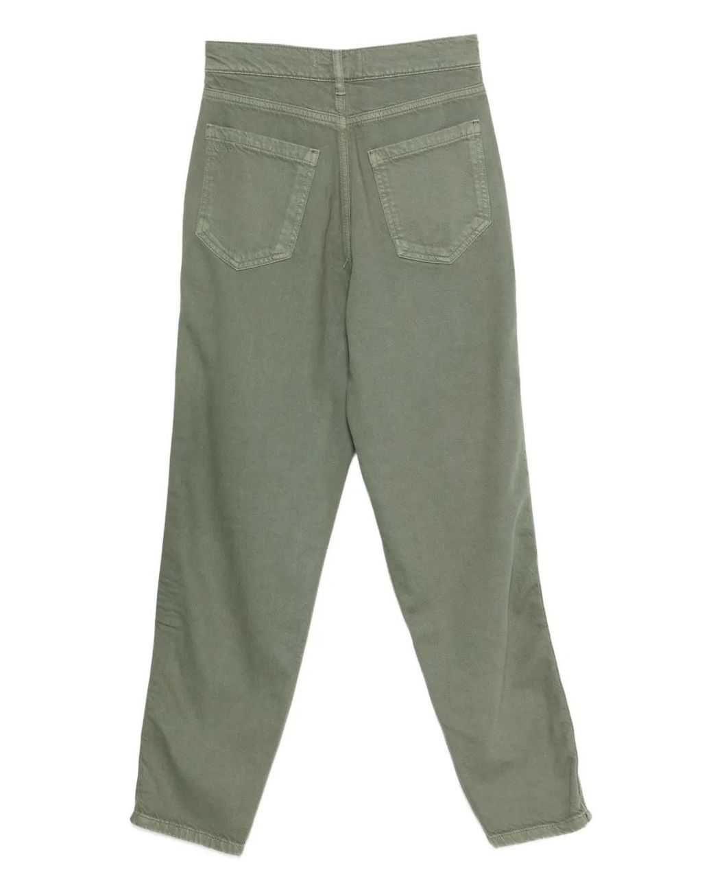 Ba&sh Green Cali Patch-Pocket Trousers