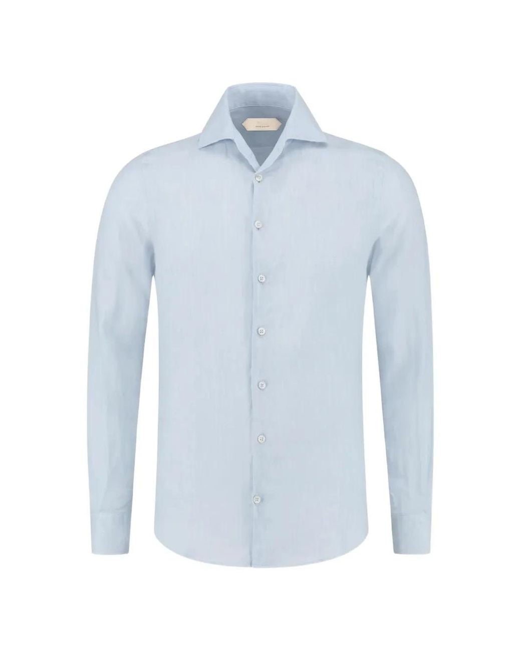 Aurélien Blue Seaside Linen Shirt for men