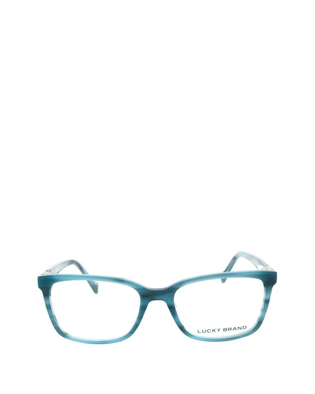Lucky Brand Blue Rectangle-Frame Glasses