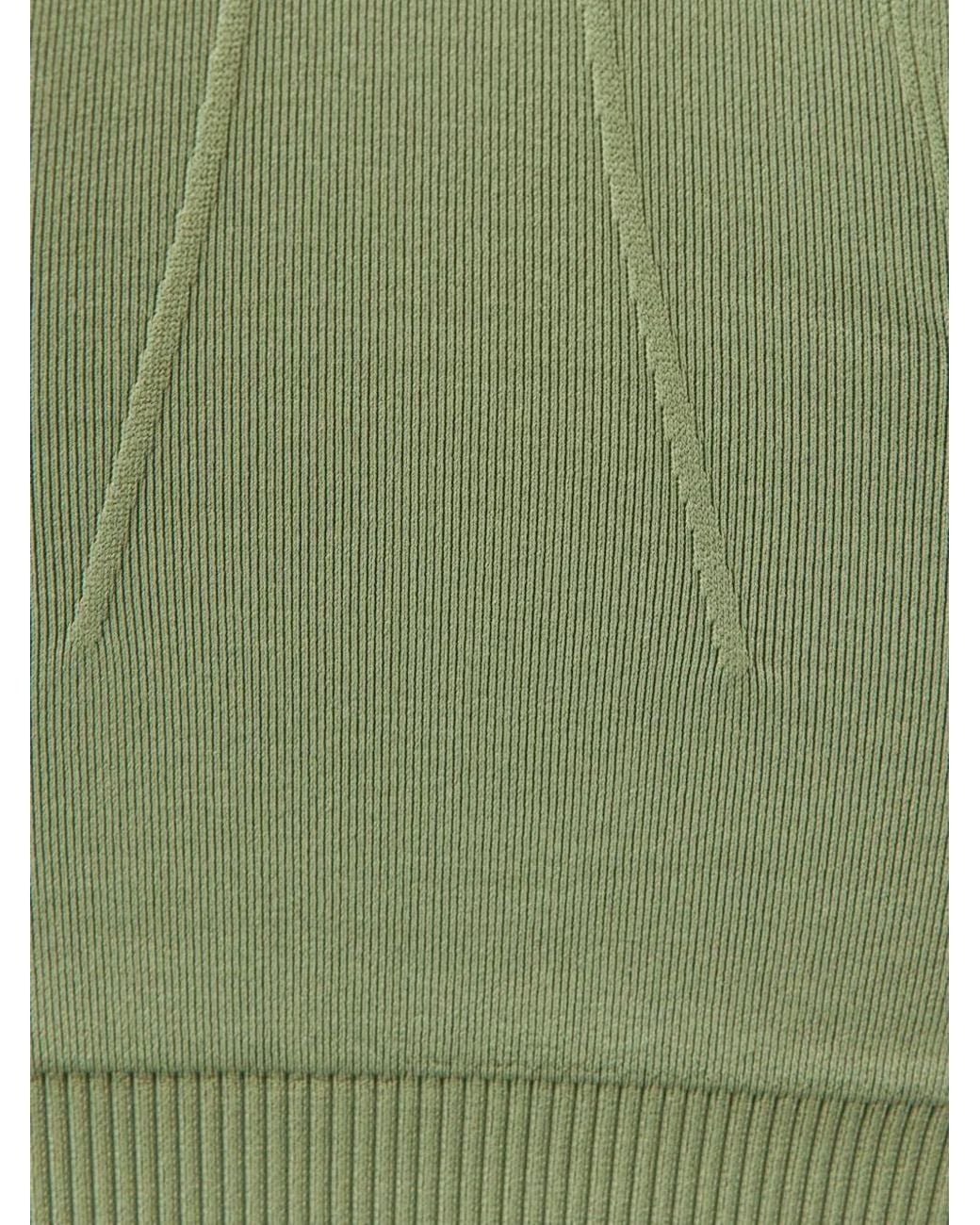 Sweaty Betty Green Stamina Seamless Racerback Sports Bra