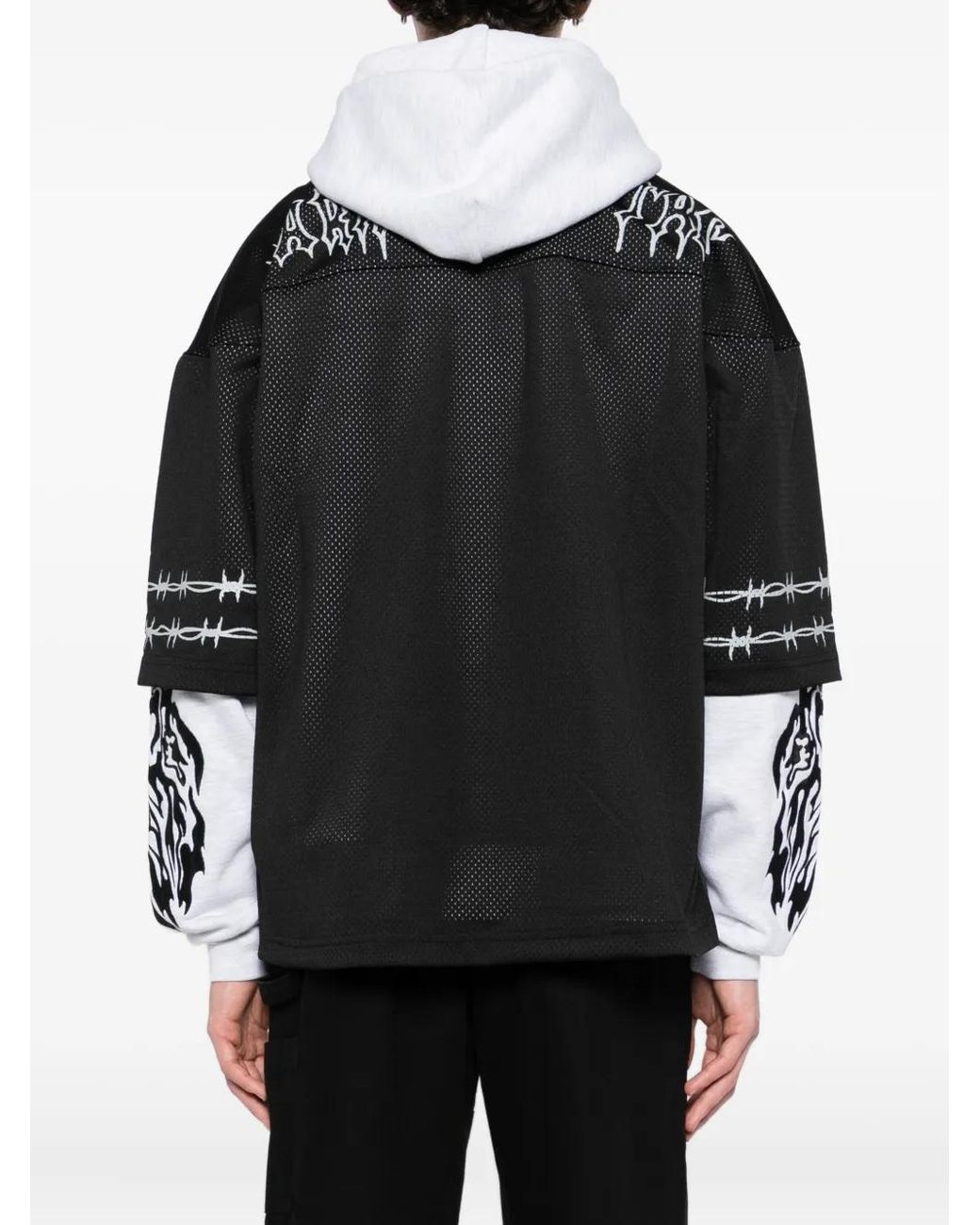 Warren Lotas Black Graphic-Print Hoodie for men