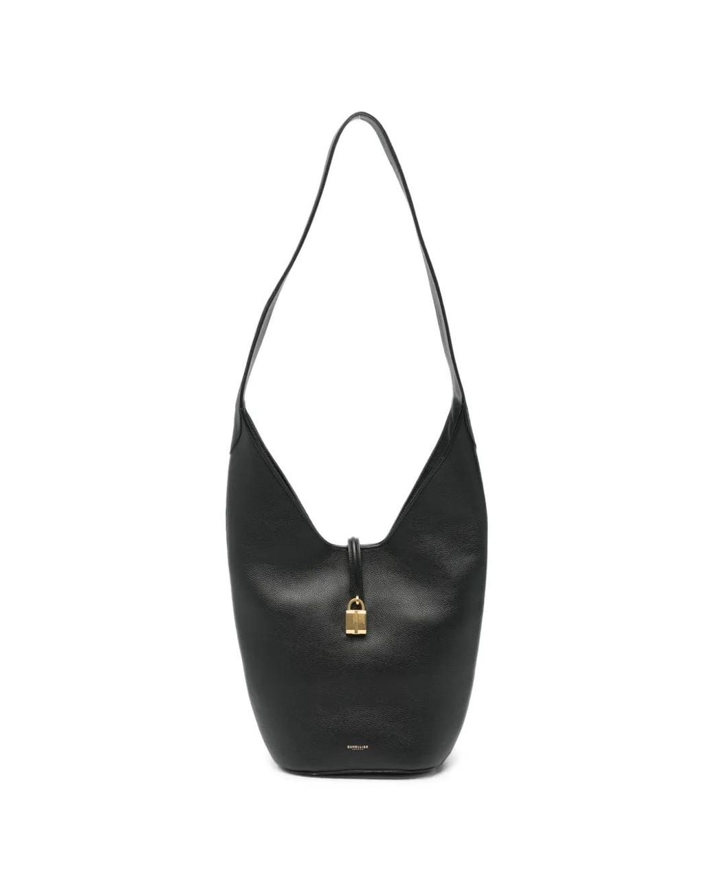 DeMellier London Black Siena Grained-Leather Shoulder Bag