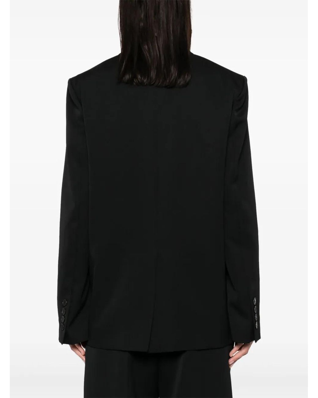 MODES GARMENTS Black Single-Breasted Wool Blazer
