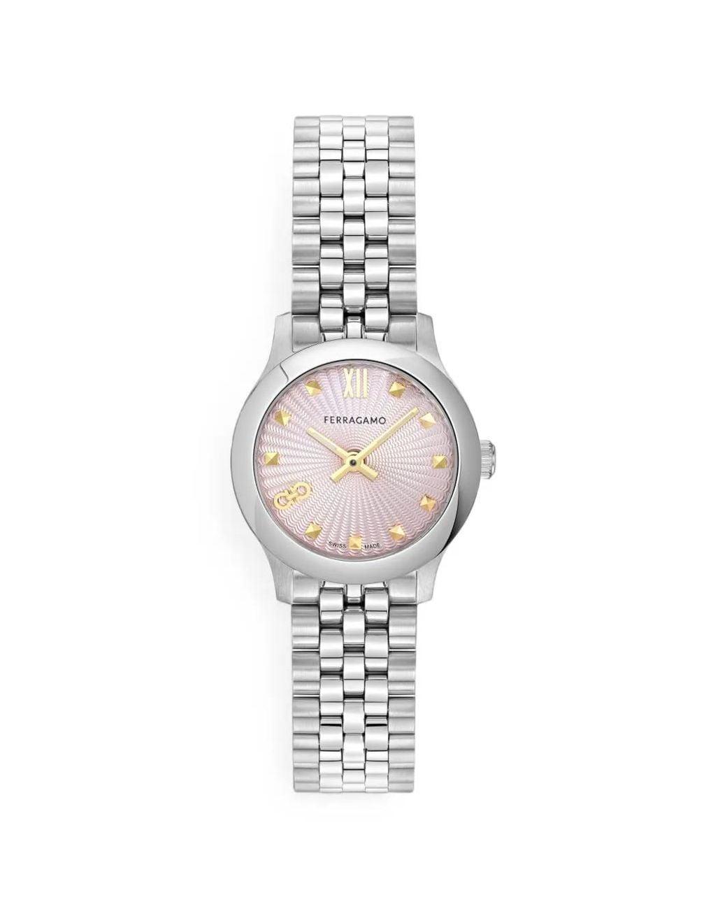 Ferragamo White Duo 25Mm Watch