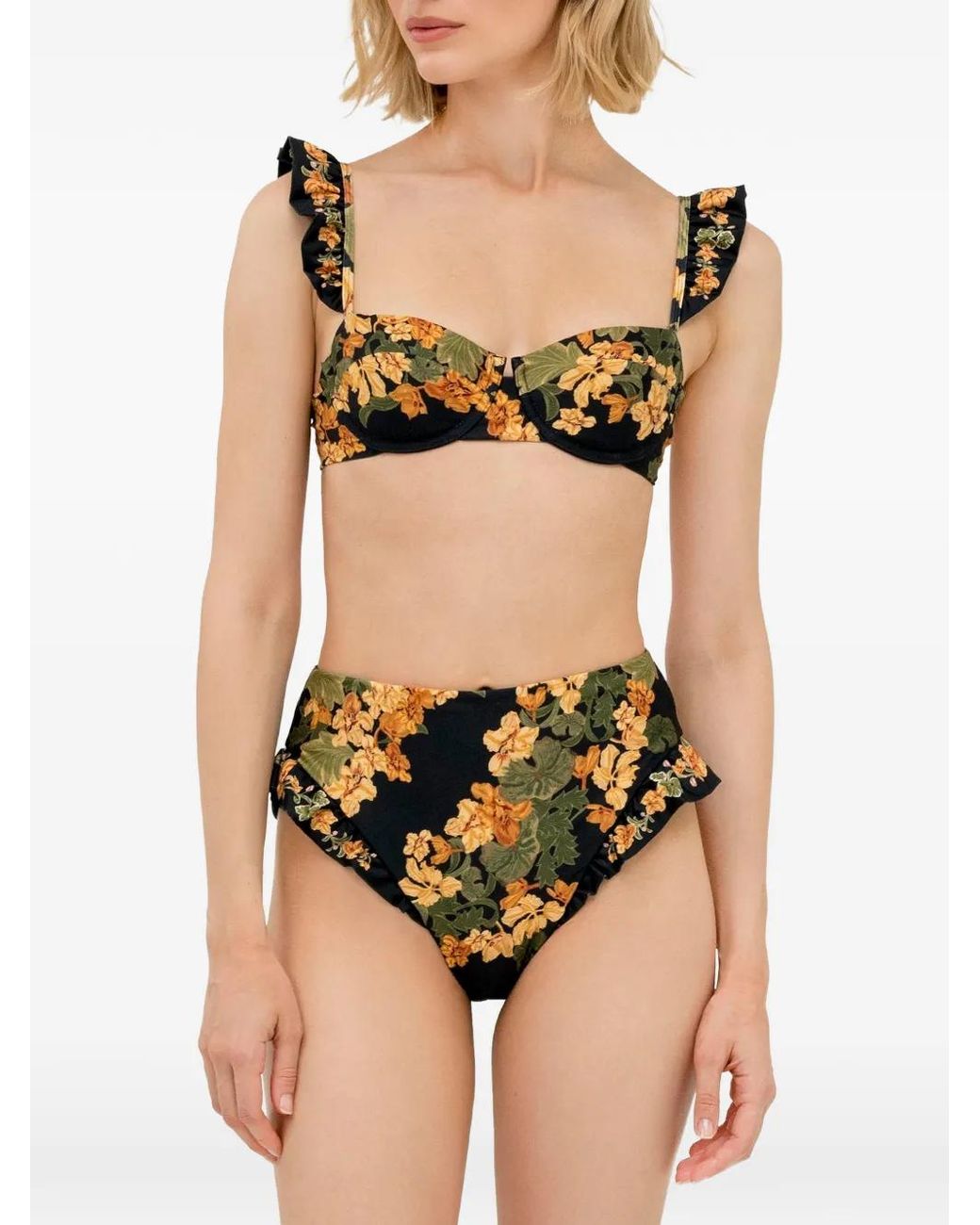 Agua Bendita Black Kiwi Cordillera Bikini Top