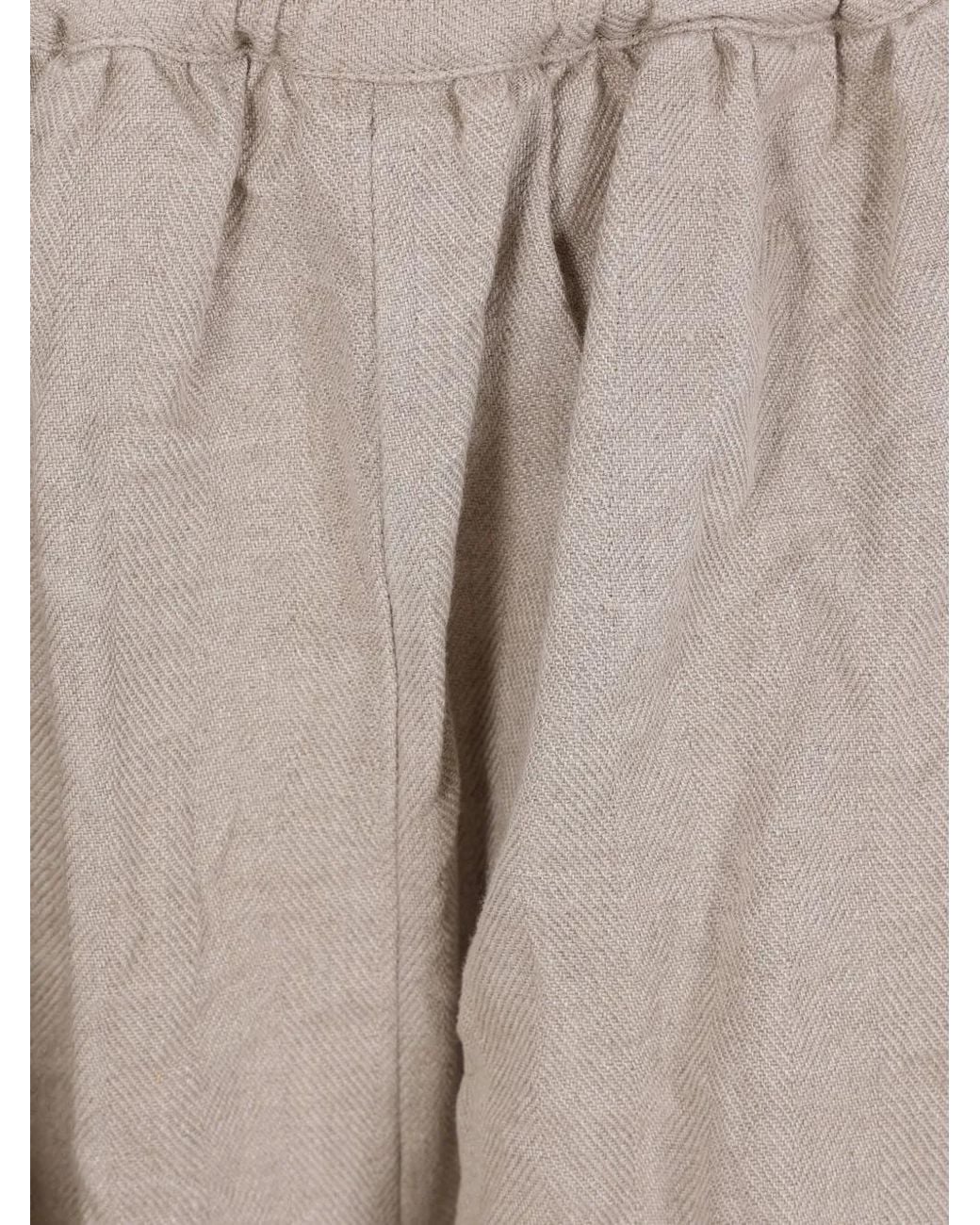 Comme des Garçons Gray Pleated Trousers