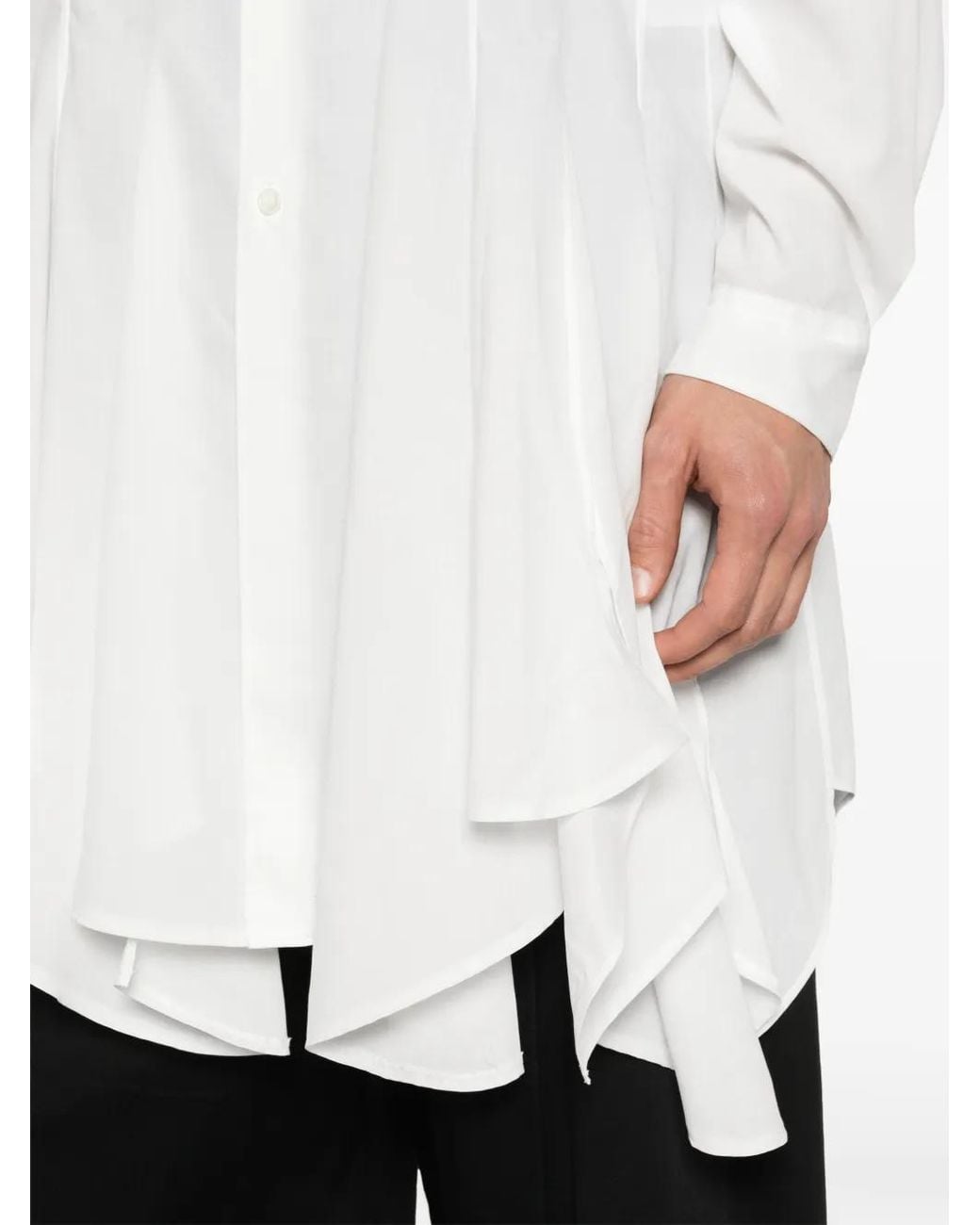 Comme des Garçons White Panelled Shirt for men