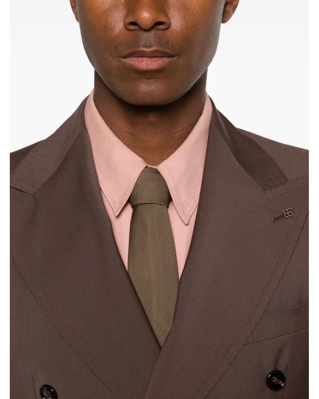 Tagliatore Brown Costume À Veste À Boutonnière Croisée for men