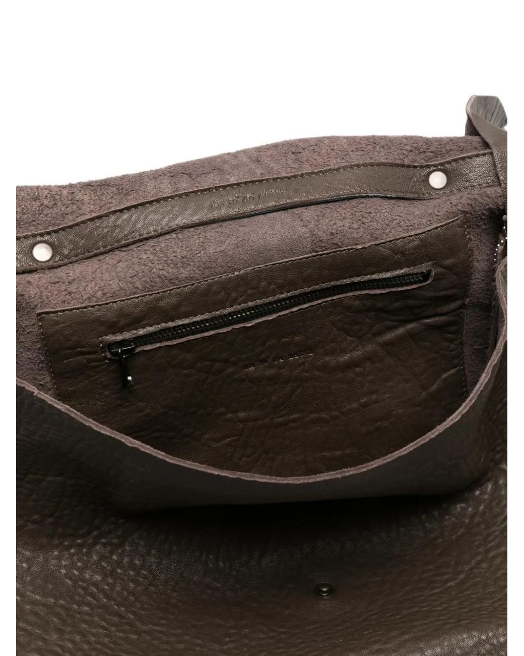 UN TÈ DA MATTI Black Sac À Main Il Cappellaio Matto En Cuir