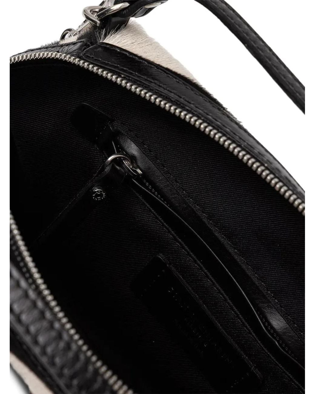 Gianni Chiarini Black Alifa Zebra-Print Tote Bag
