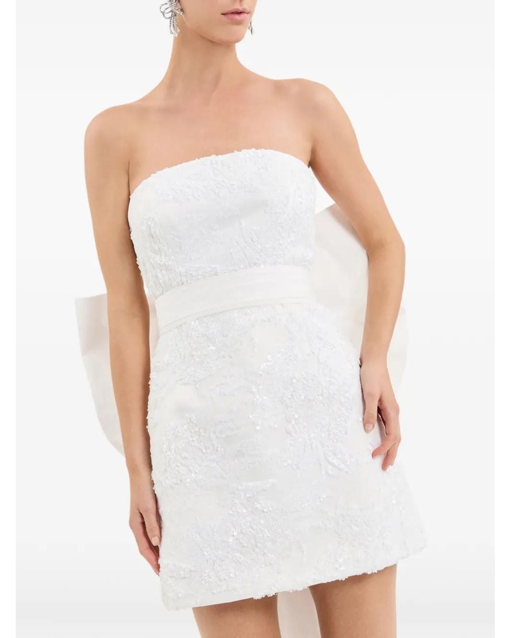 Rebecca Vallance White Medici Mini Dress