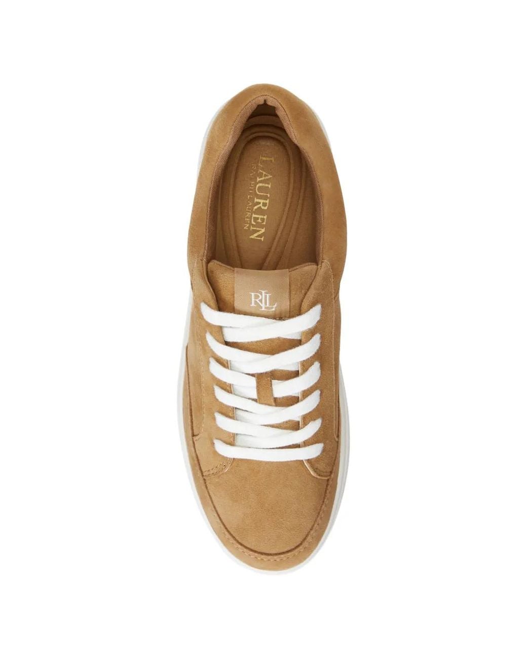 Ralph Lauren Brown Panelled Sneakers