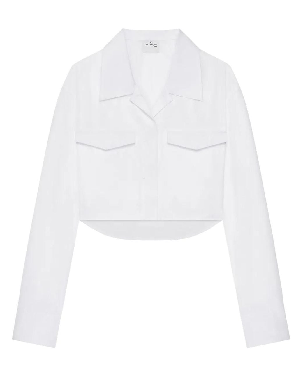 Camisa Corta Courreges de color White