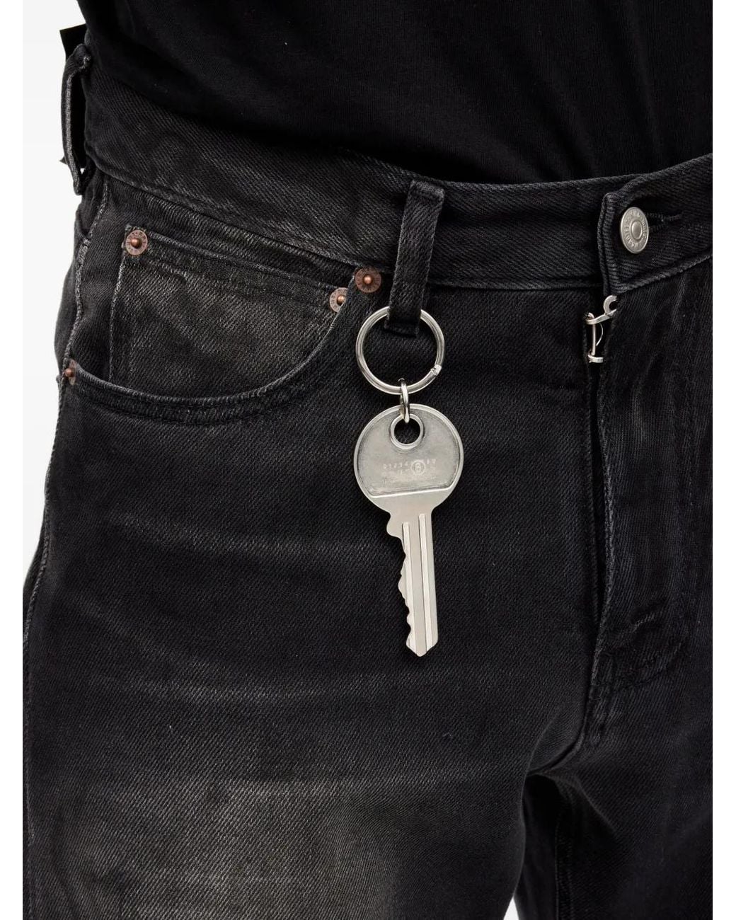 MM6 by Maison Margiela Metallic Key Keyring