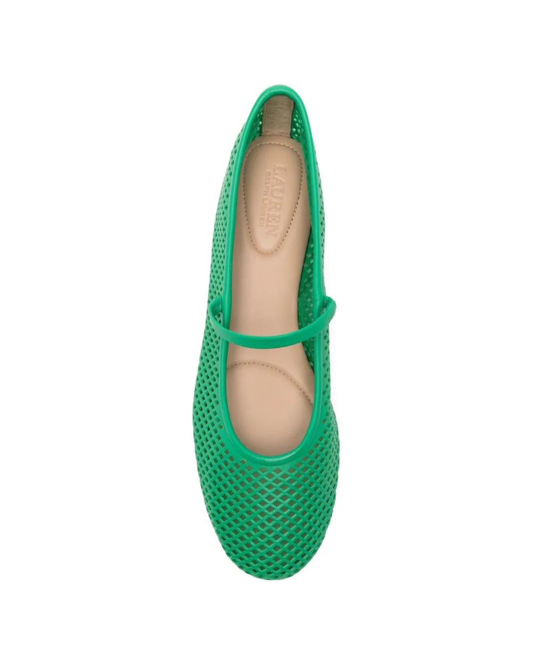 Ralph Lauren Green Jayna Flat Pumps