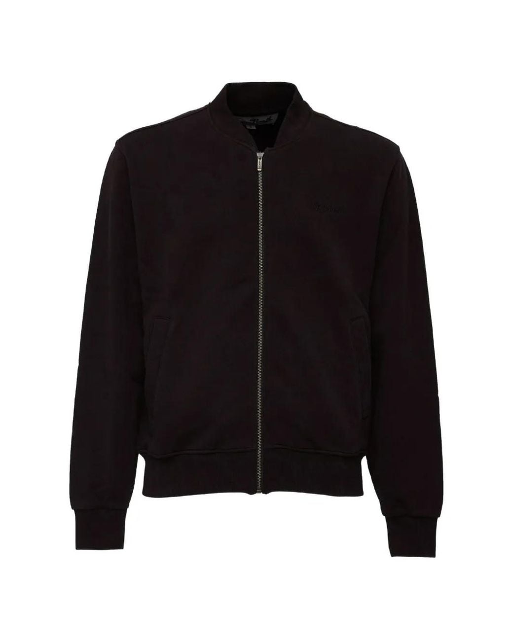 Mc2 Saint Barth Black Jackson Raw Fleece Bomber Jacket for men