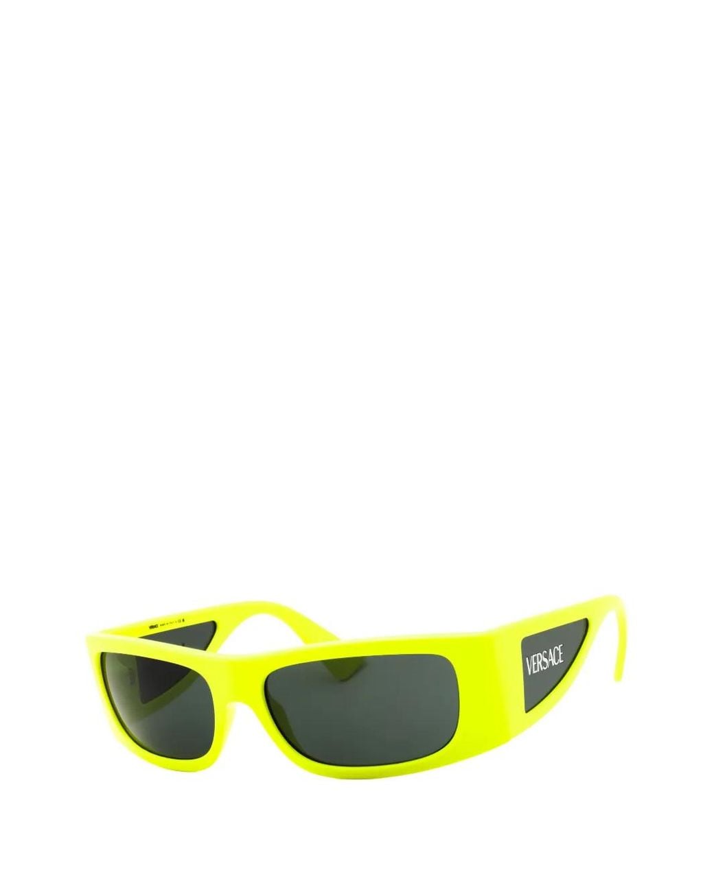 Versace Yellow Lunettes De Soleil À Monture Rectangulaire