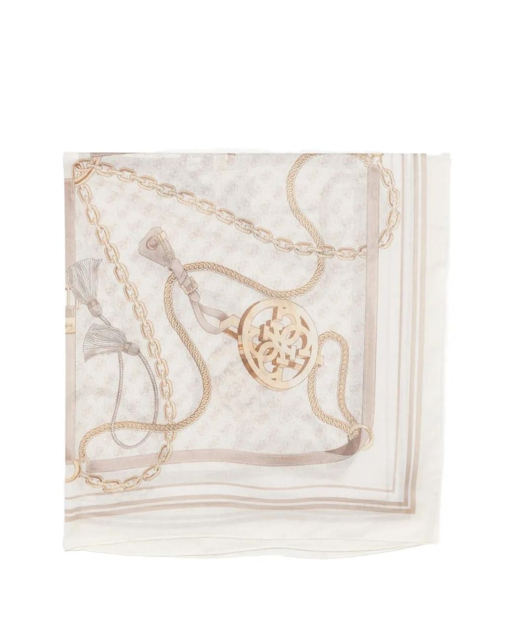 Sciarpa Con Stampa di Guess in Natural