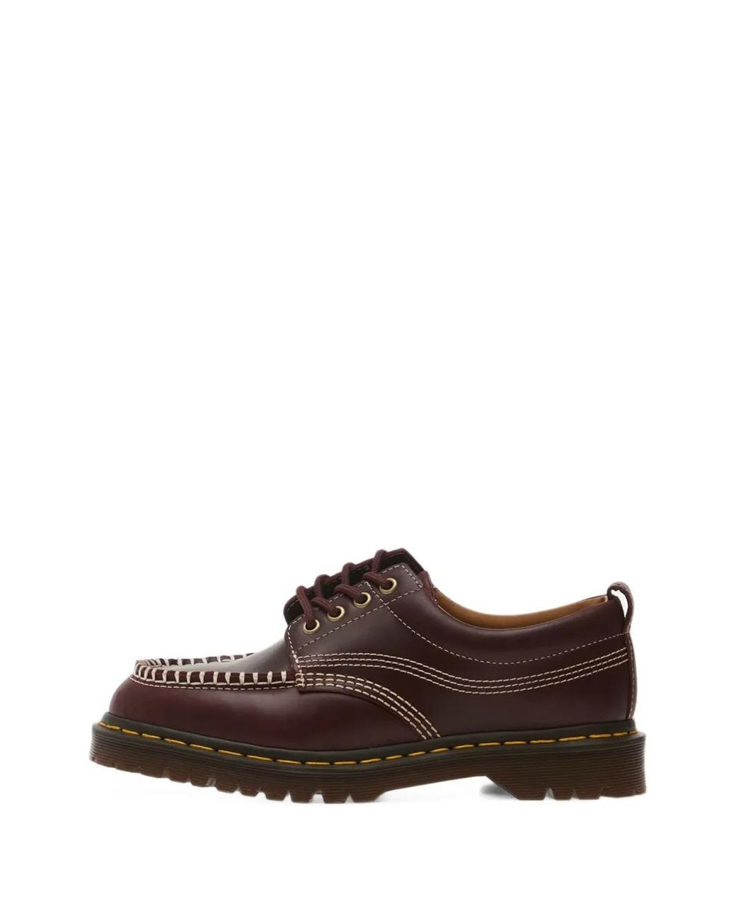 Dr. Martens Brown Lowell Contrast-Stitch Derby Shoes