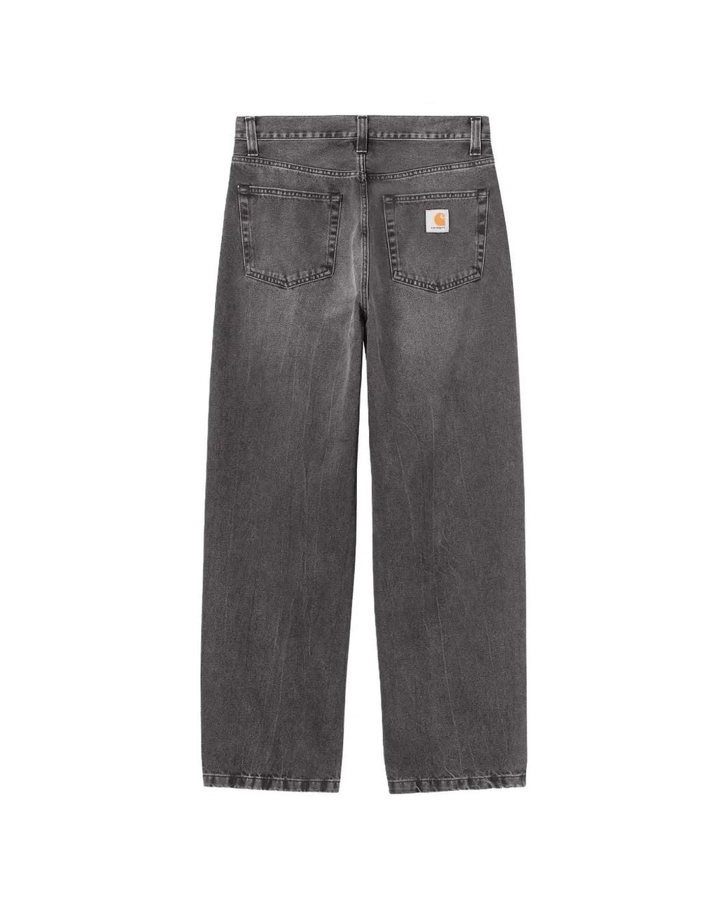 Carhartt Gray Denim Cotton Jeans for men