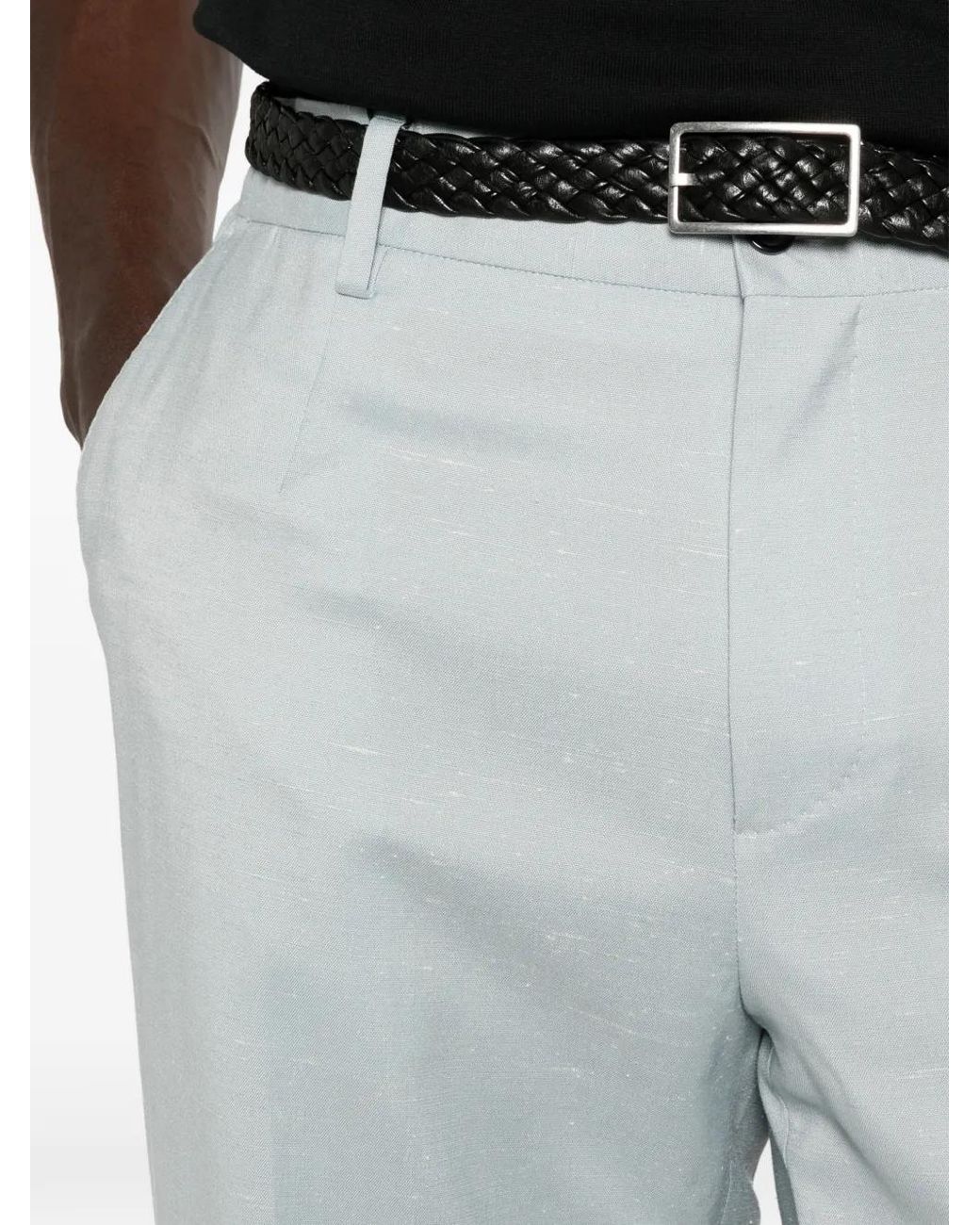 Dolce & Gabbana Straight Plooibroek in het Blue voor heren