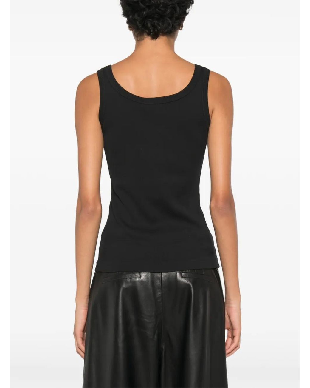 Dolce & Gabbana Black Dolce & Gabbana Ribbed Tank Top