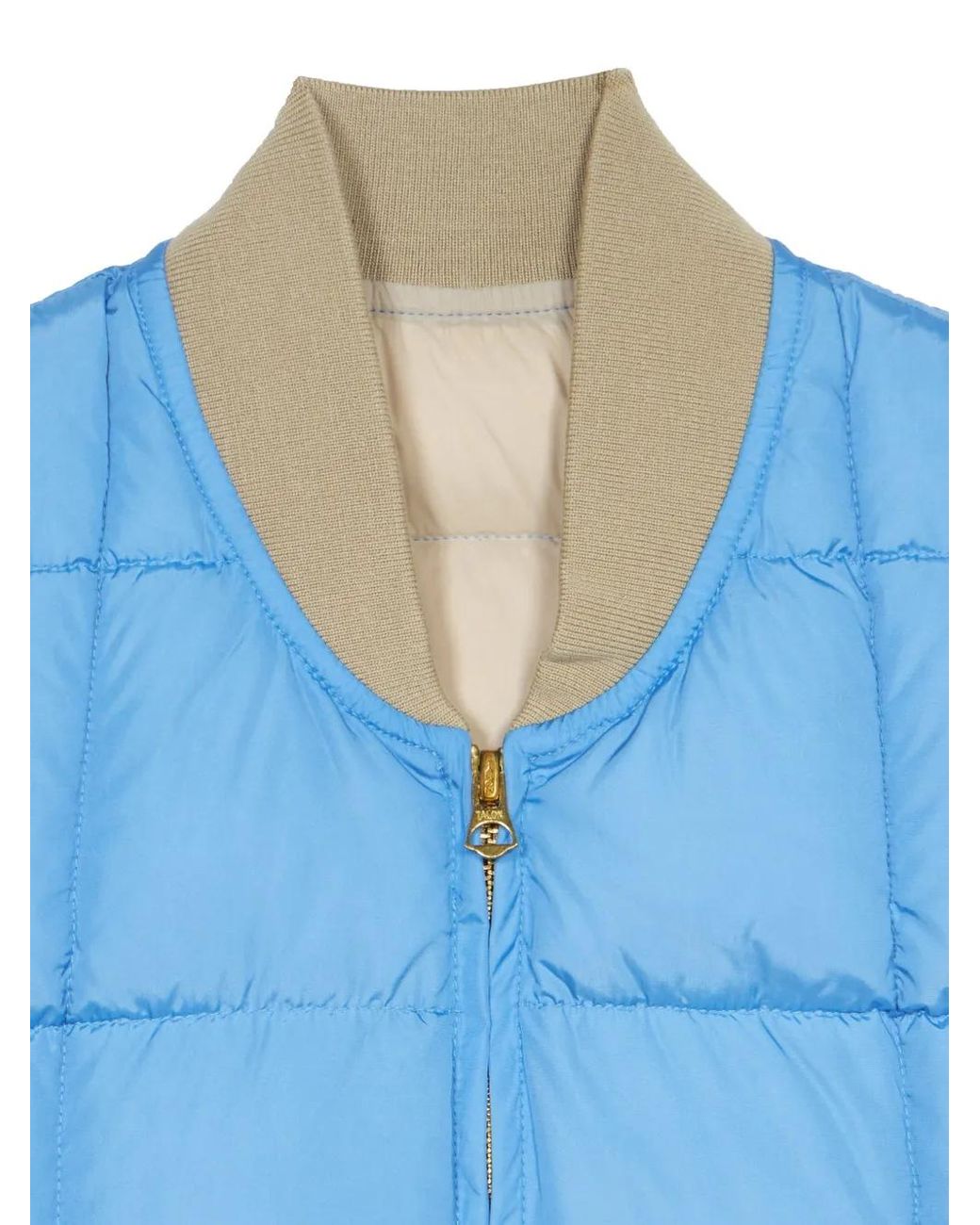 Fortela Blue Zip-Fastening Quilted Gilet for men