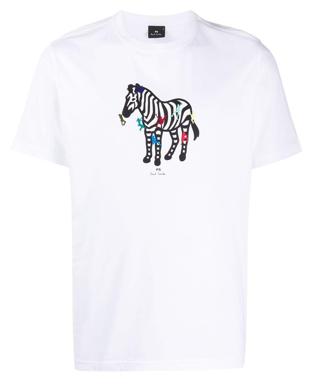 PS by Paul Smith Zebra-print Organic Cotton T-shirt in White for Men - Lyst