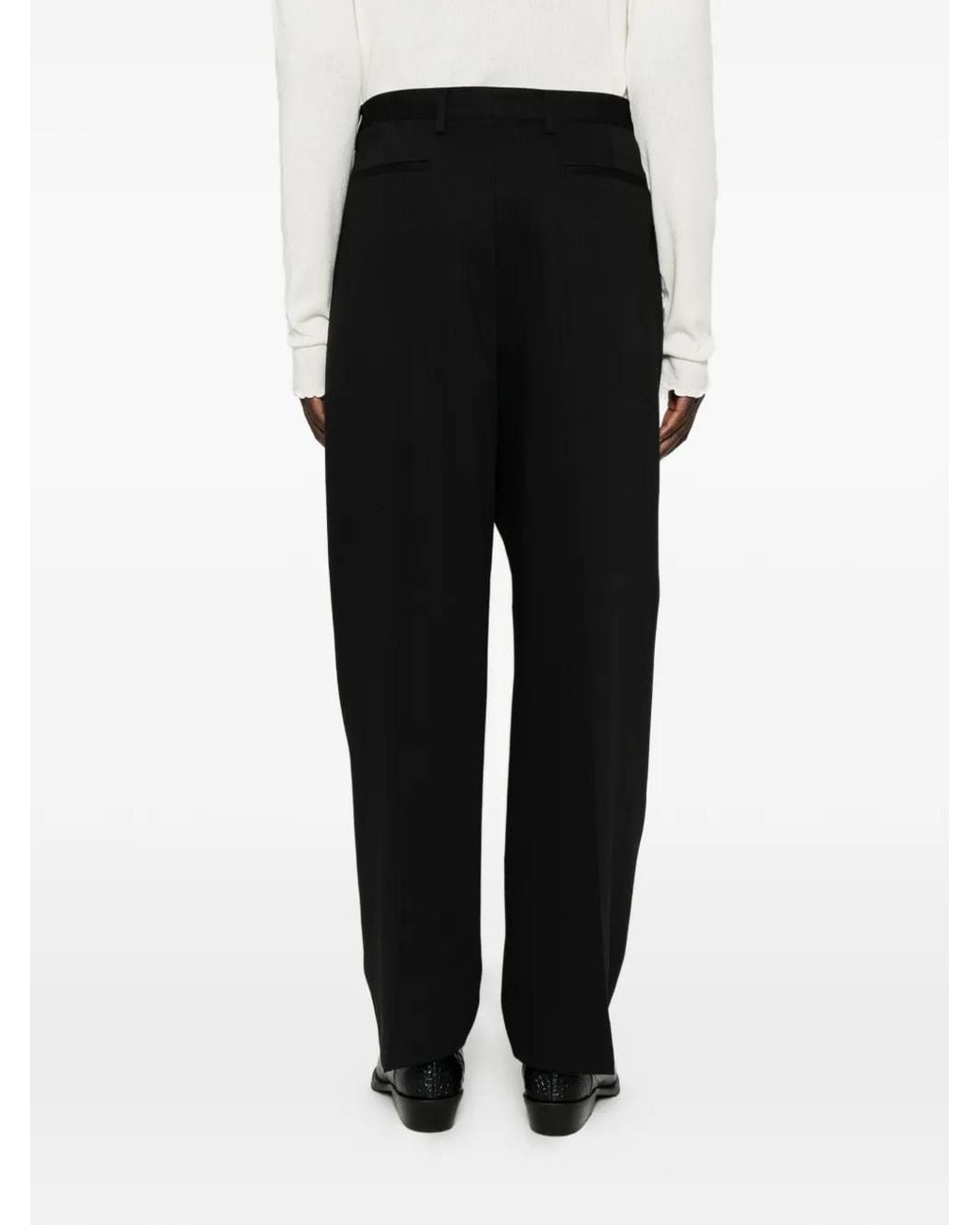 Costumein Black Straight-Leg Trousers for men