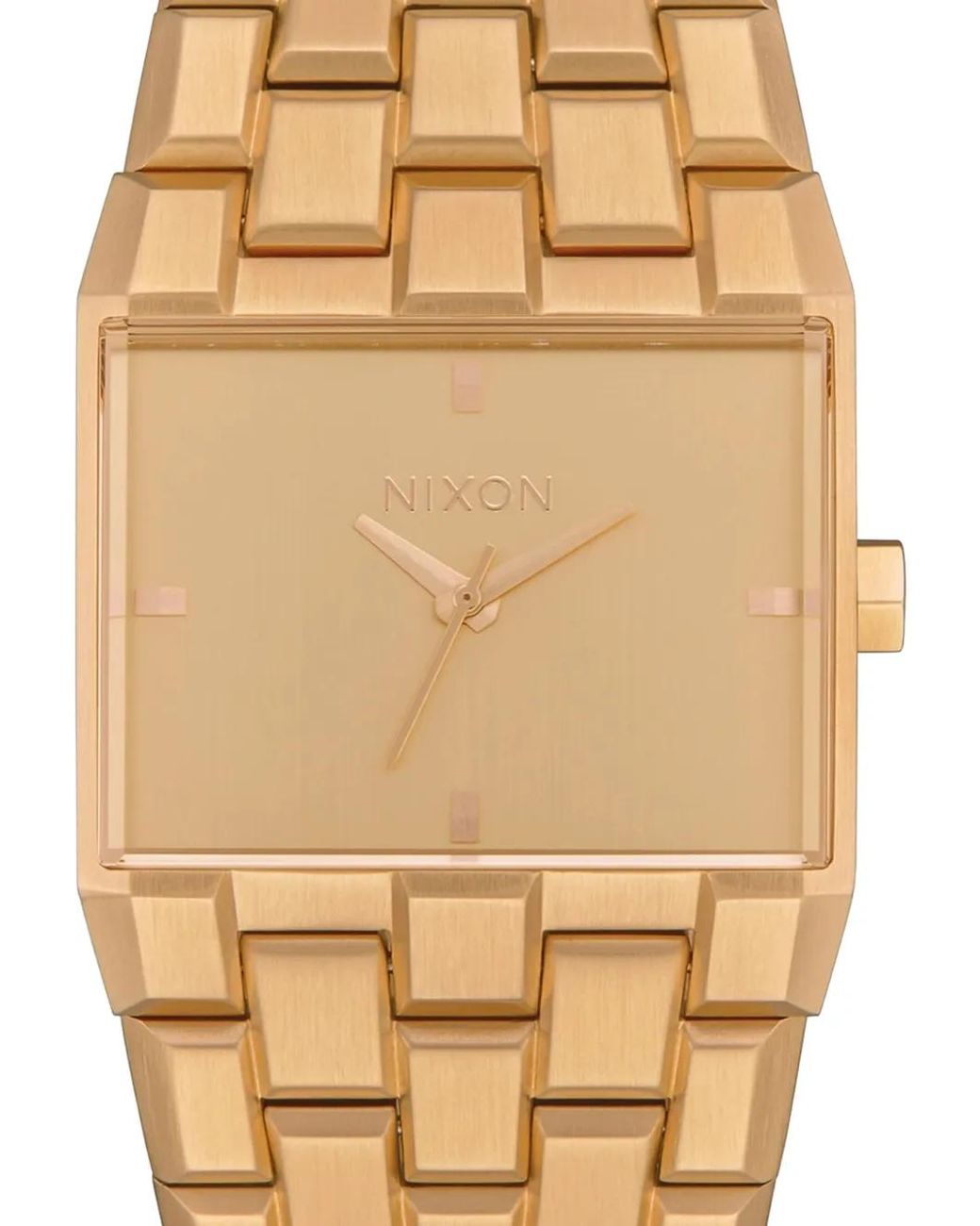 Nixon Metallic Ticket Rectangular 34Mm Watch