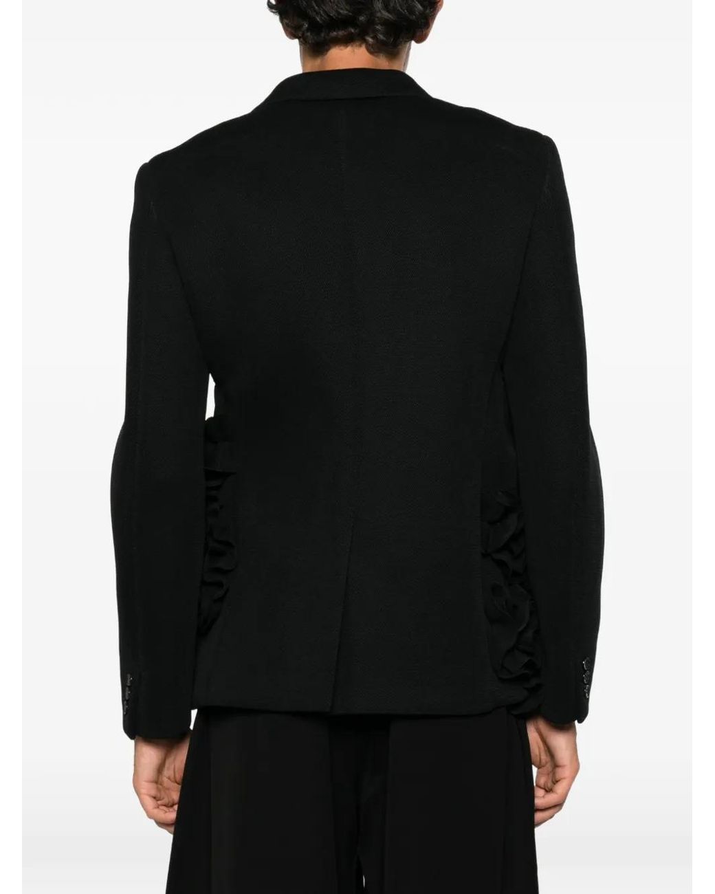 Comme des Garçons Black Blazer À Volants for men