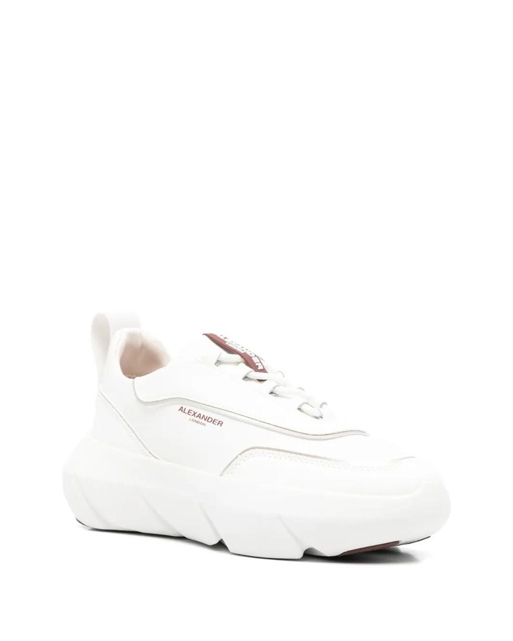 Alexander Smith White Eclipse Leather Sneakers
