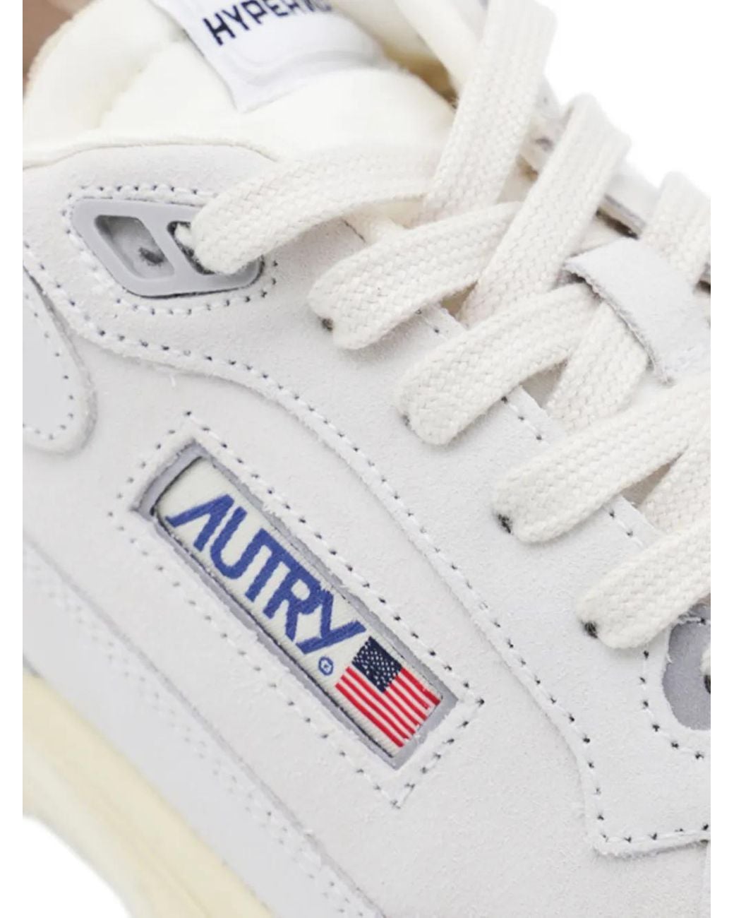 Autry White Classic Low-Top Sneakers With Suede for men