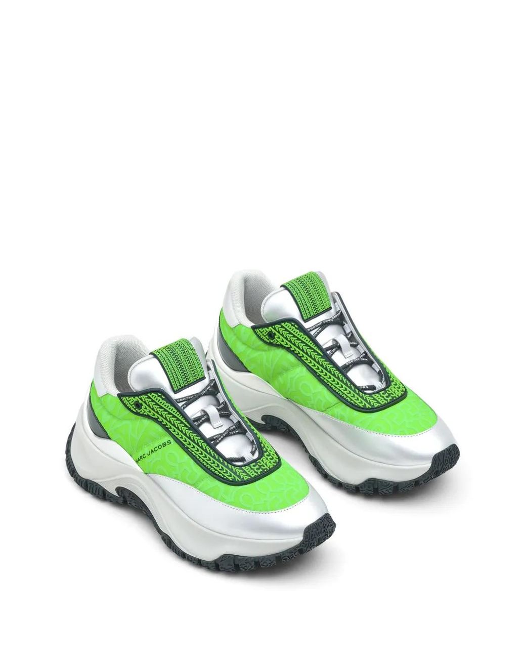 Marc Jacobs Green The Monogram Lazy Runner Sneakers