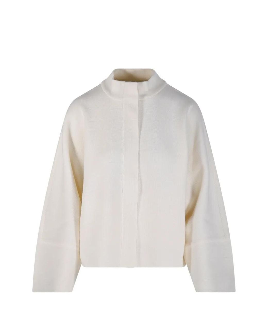 Jersey Con Cuello Alto Max Mara de color White