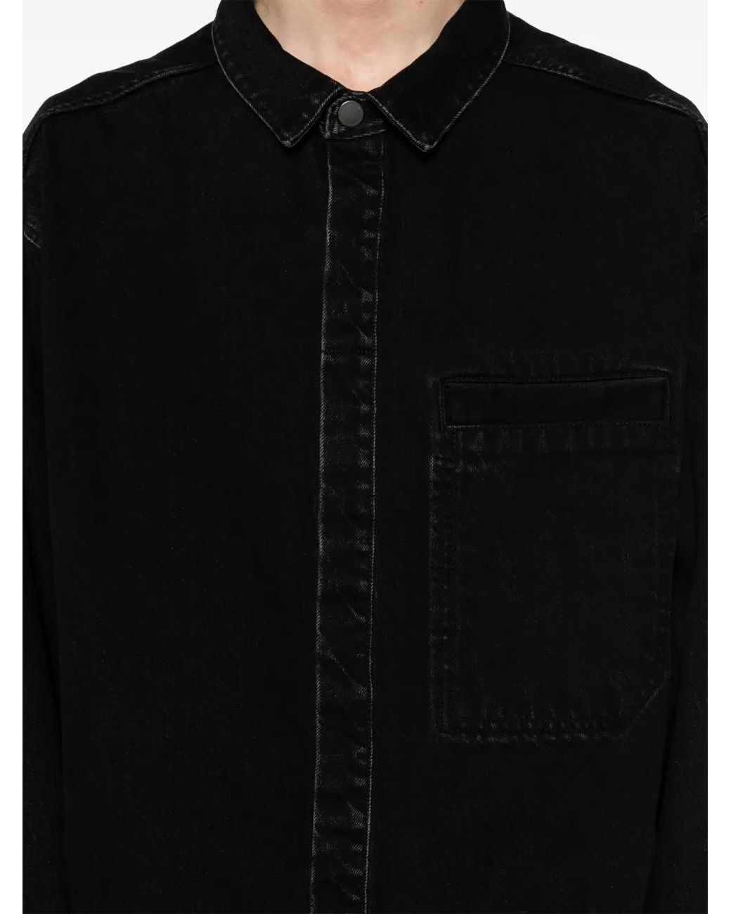 Entire studios Black Herculean Shirt Jacket for men