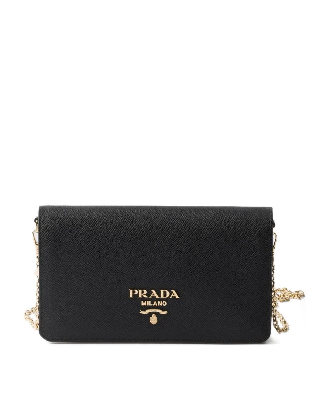 Prada Black Mini Saffiano Leather Bag