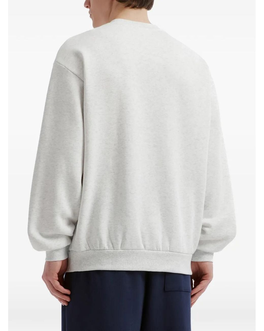 Chocoolate White Graphic-Print Sweatshirt for men