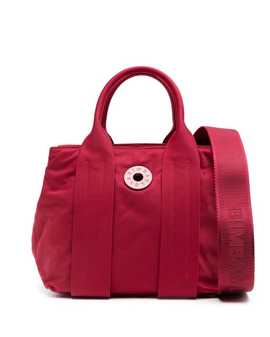 Bimba Y Lola Logo-plaque Zipped Tote Bag in Red