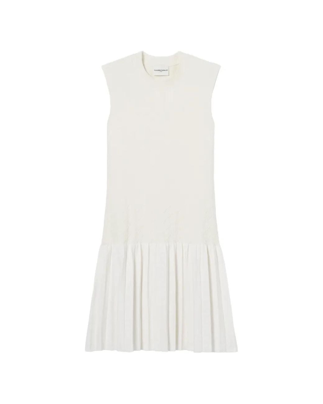 Claudie Pierlot White Knitted Short Dress