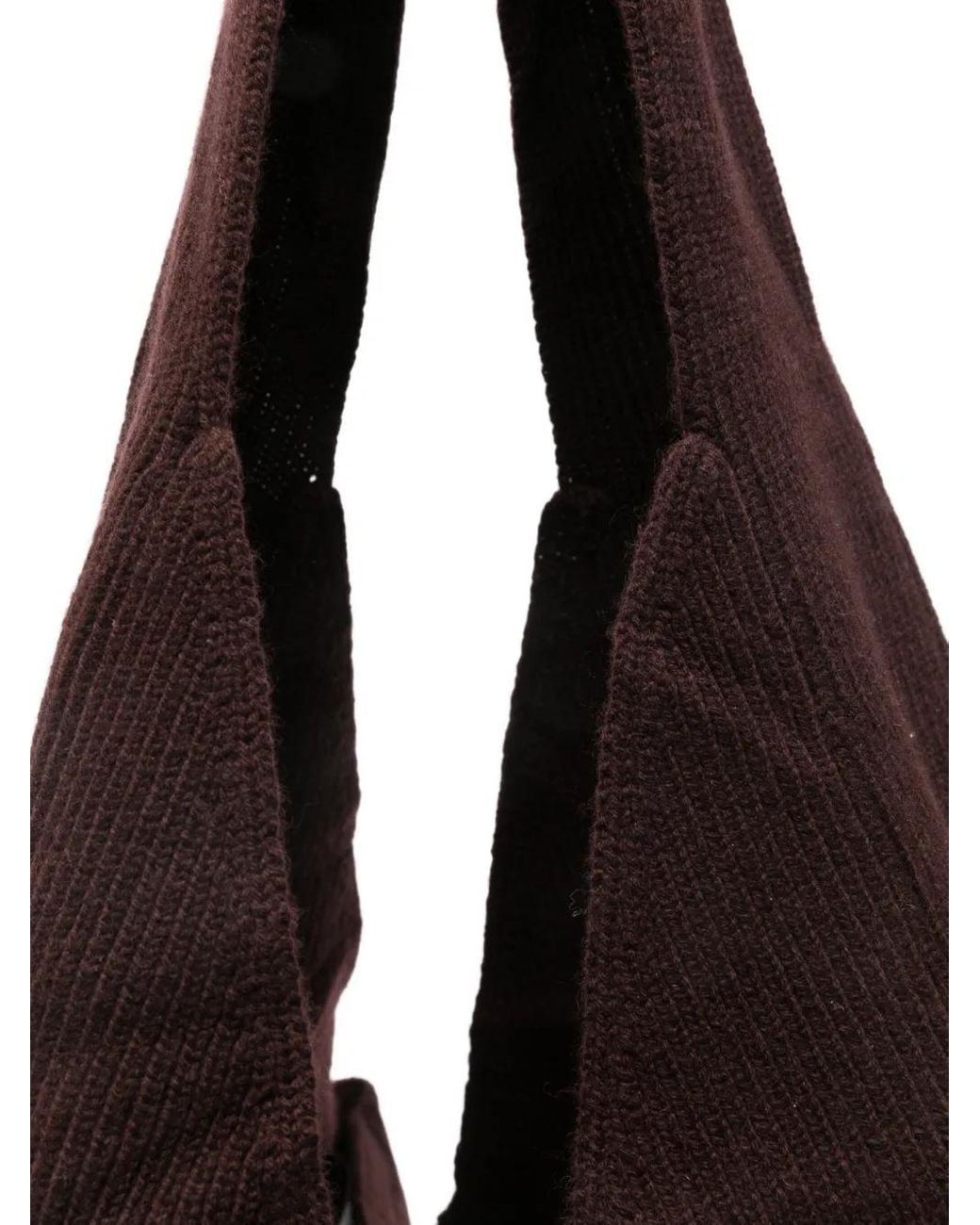AYA MUSE Black Sol Ribbed Shoulder Bag