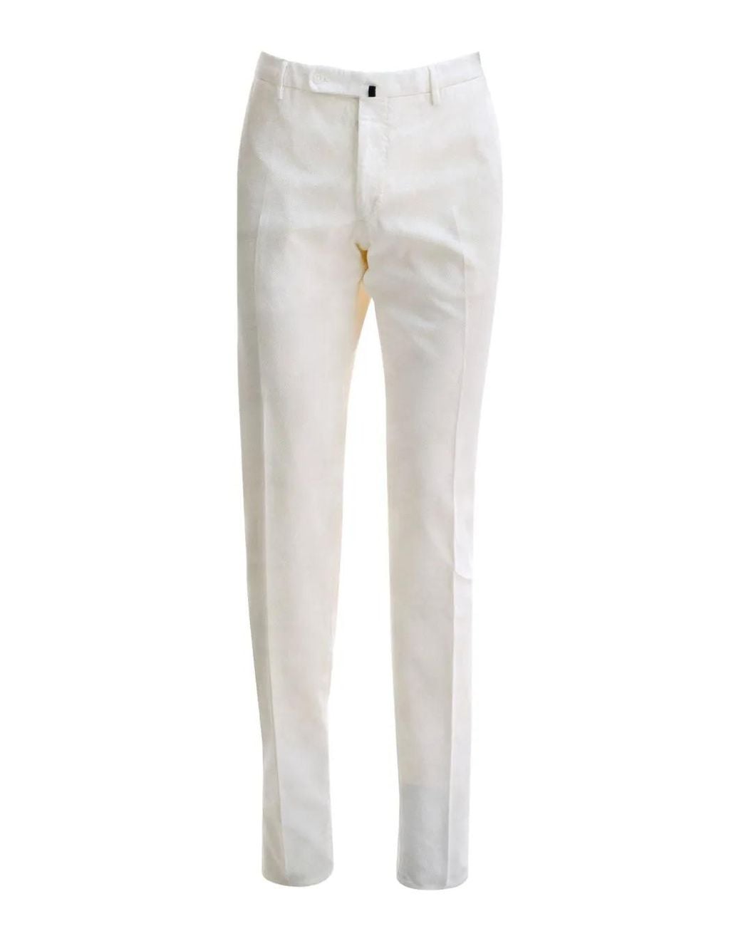 Incotex Gray Flat-Front Trousers for men