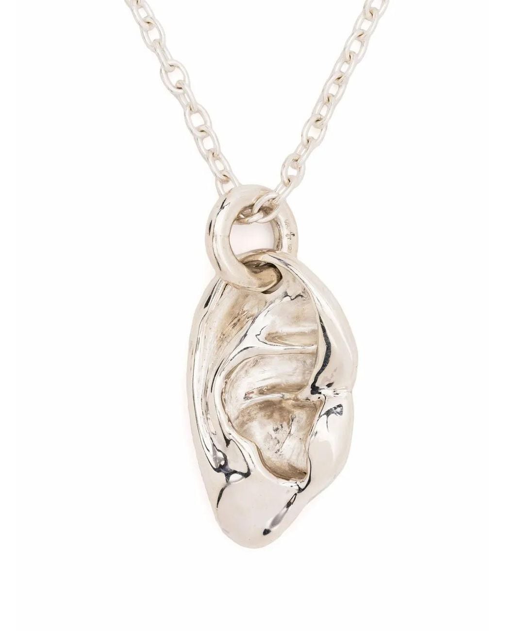 Parts Of 4 White Body Part Pendant Necklace