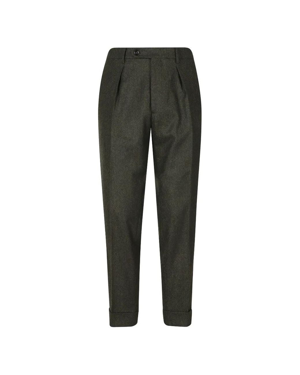 Berwich Gray Pantalon Chiaia À Chevrons for men