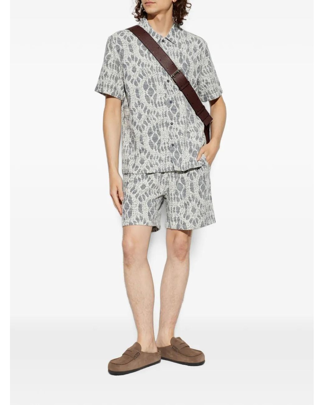 Short Sajabari À Motif En Jacquard Samsøe & Samsøe pour homme en coloris Gray
