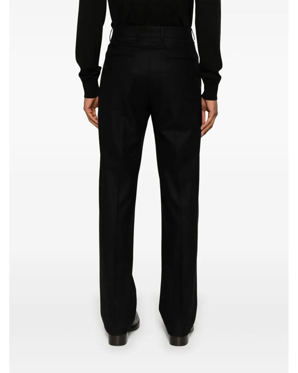 Tagliatore Black Tailored Trousers for men
