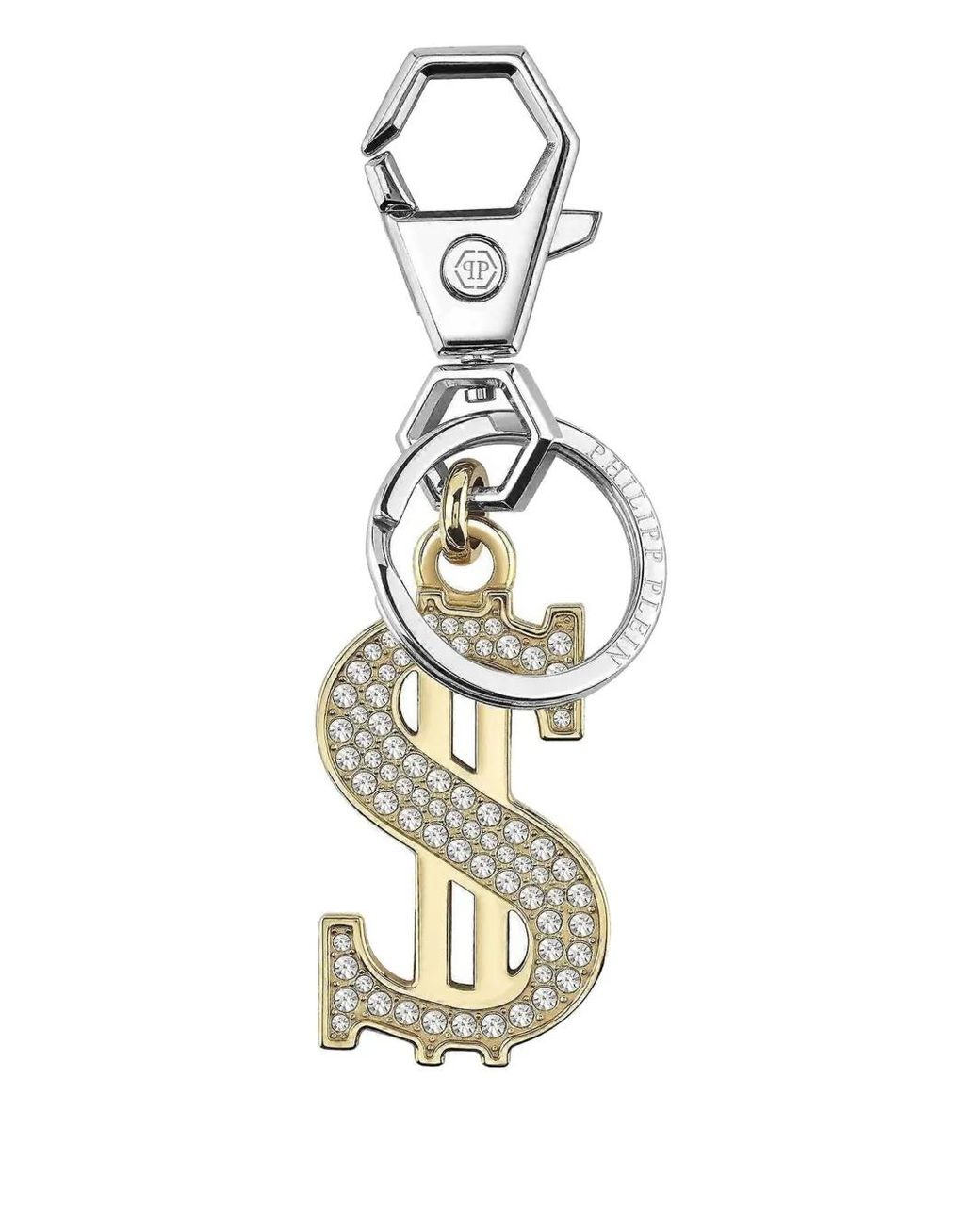 Philipp Plein White Valentine Dollar Keyring
