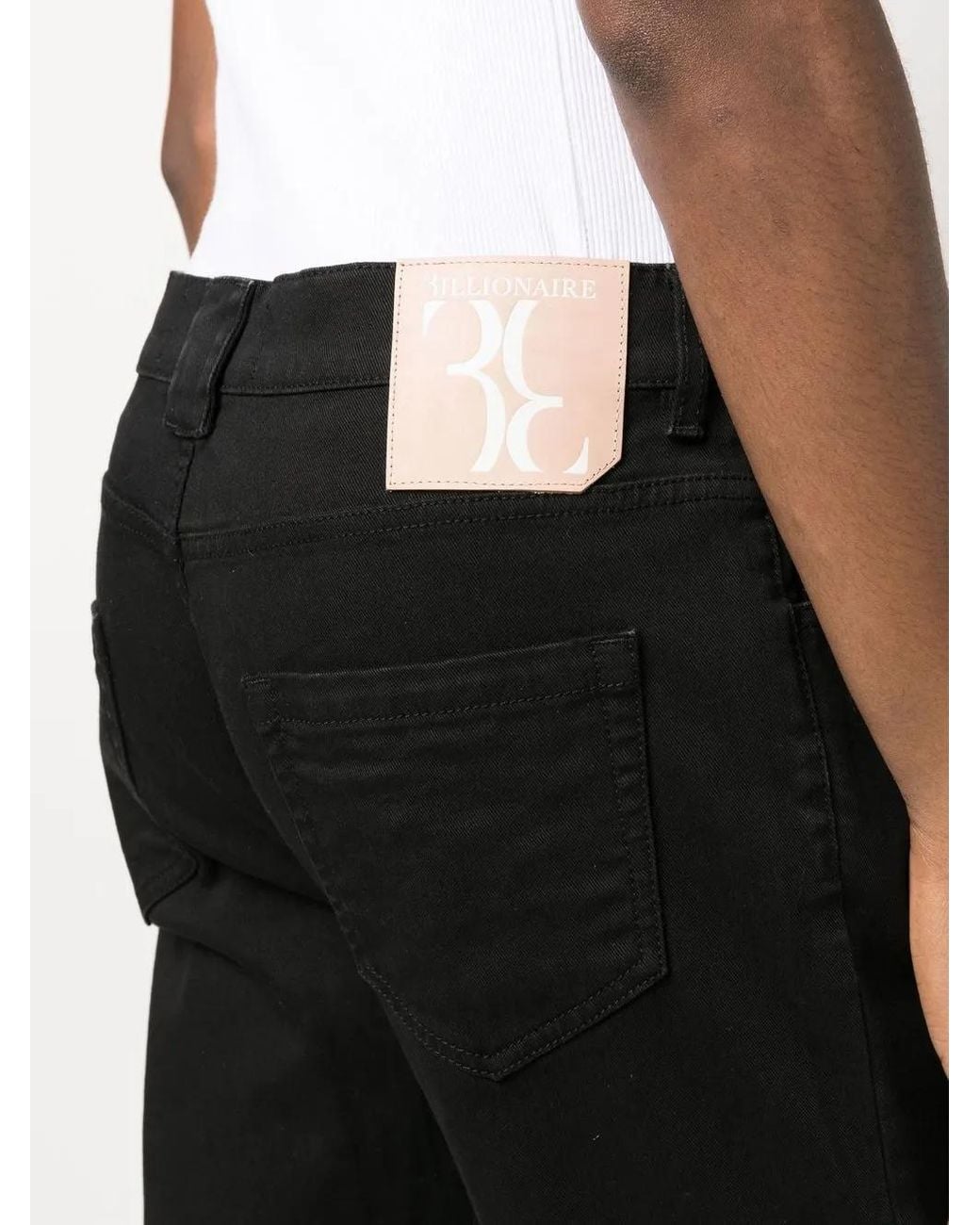 Billionaire Straight Jeans in het Black voor heren