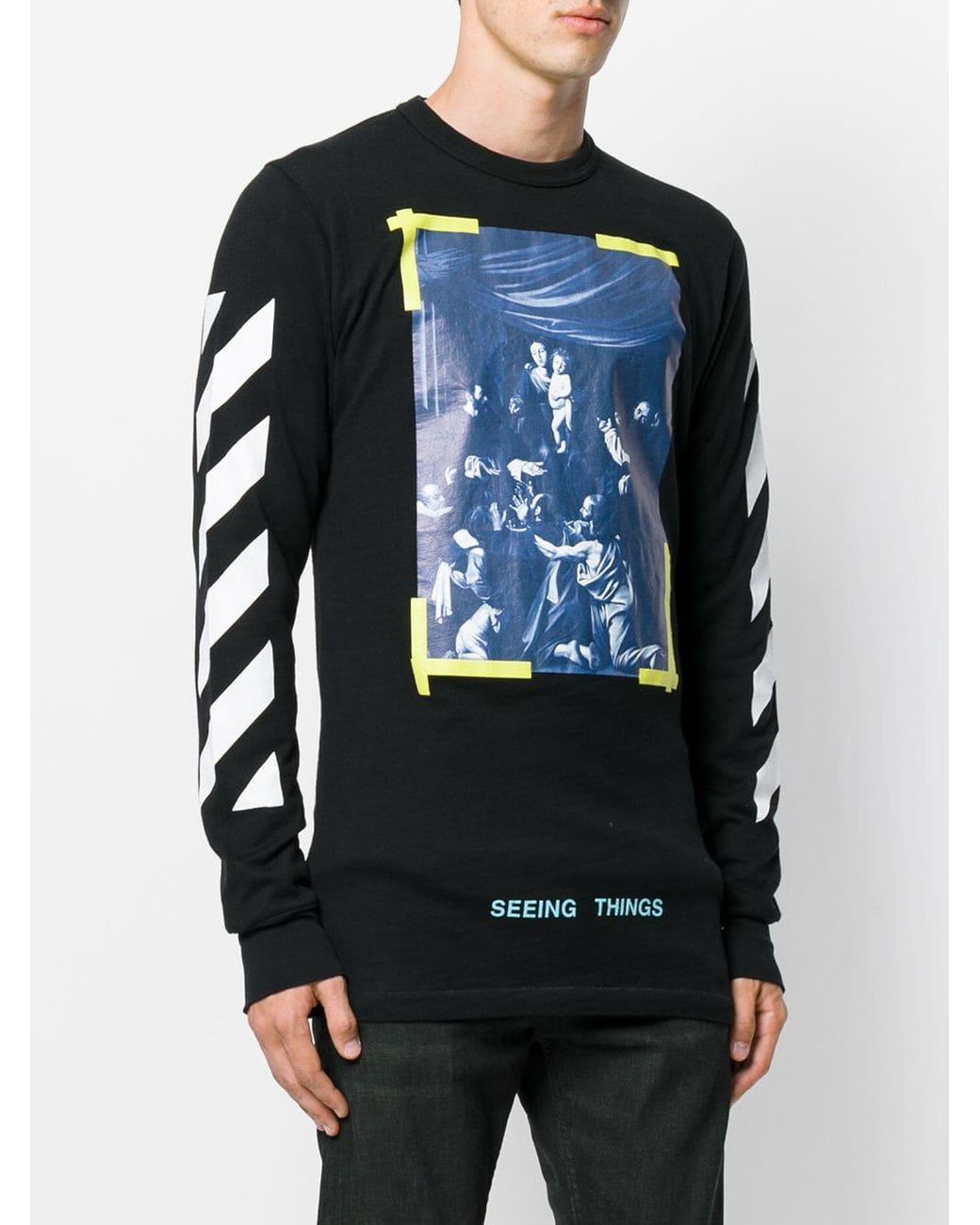 футболка офф вайт seeing things. Seeing things. худи off white off black. Seeing things. Off white seeing things худи.